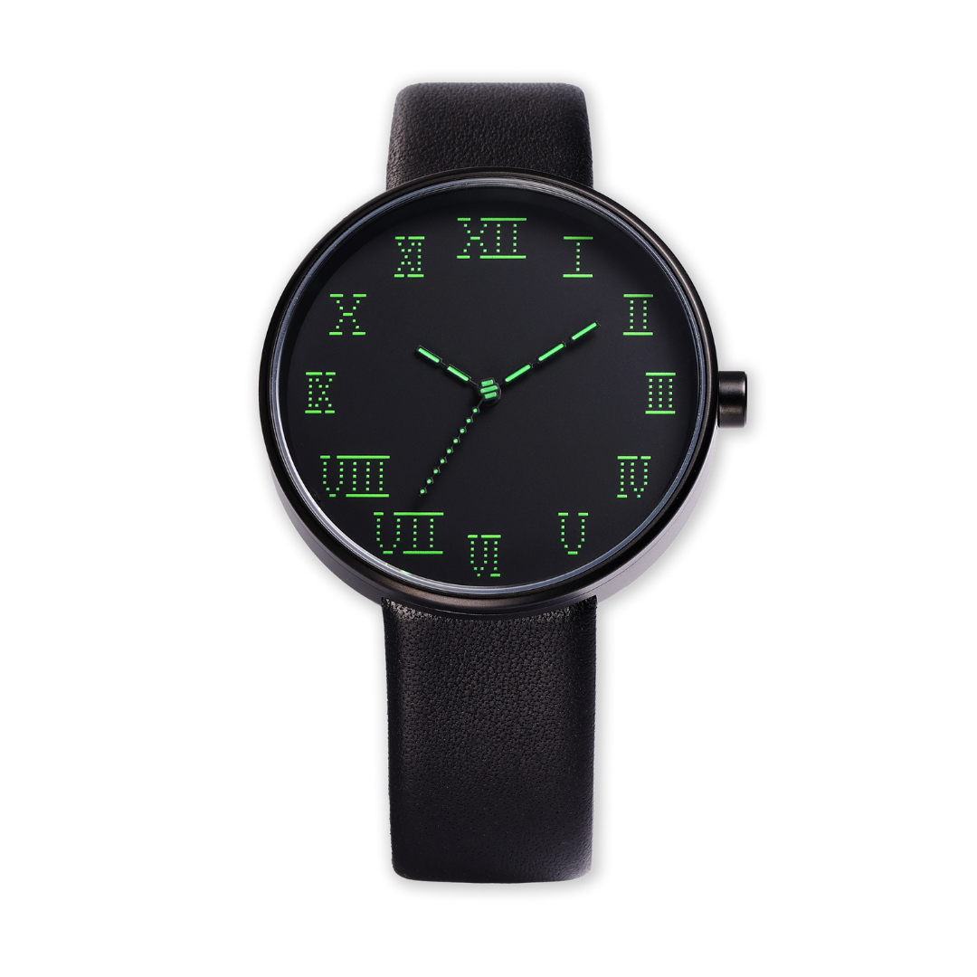 Presenting the front view of the TTT - ACTUAL SOURCE - THERMAL watch against a white background.