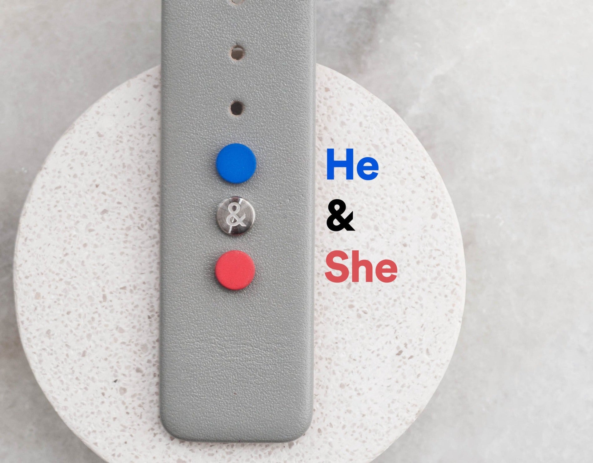 He & She - Leather strap with planet buttons (For series K452 & 000) - Anicorn