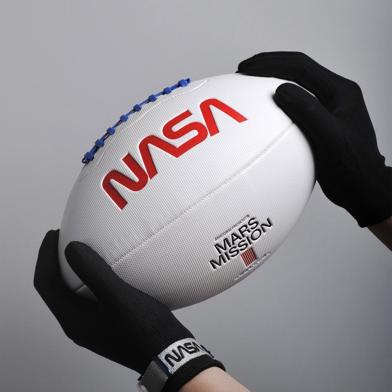 Stamped with NASA worm logo, Jezero Crater coordinates and made with exclusive microfiber composite leather, The Mars Field football is the one and only NASA edition of its kind.