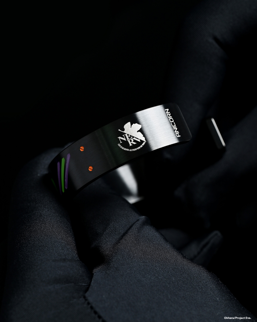 ANICORN x EVANGELION - THE NGE COLLECTION - The EVA-01 Cuff Bracelet