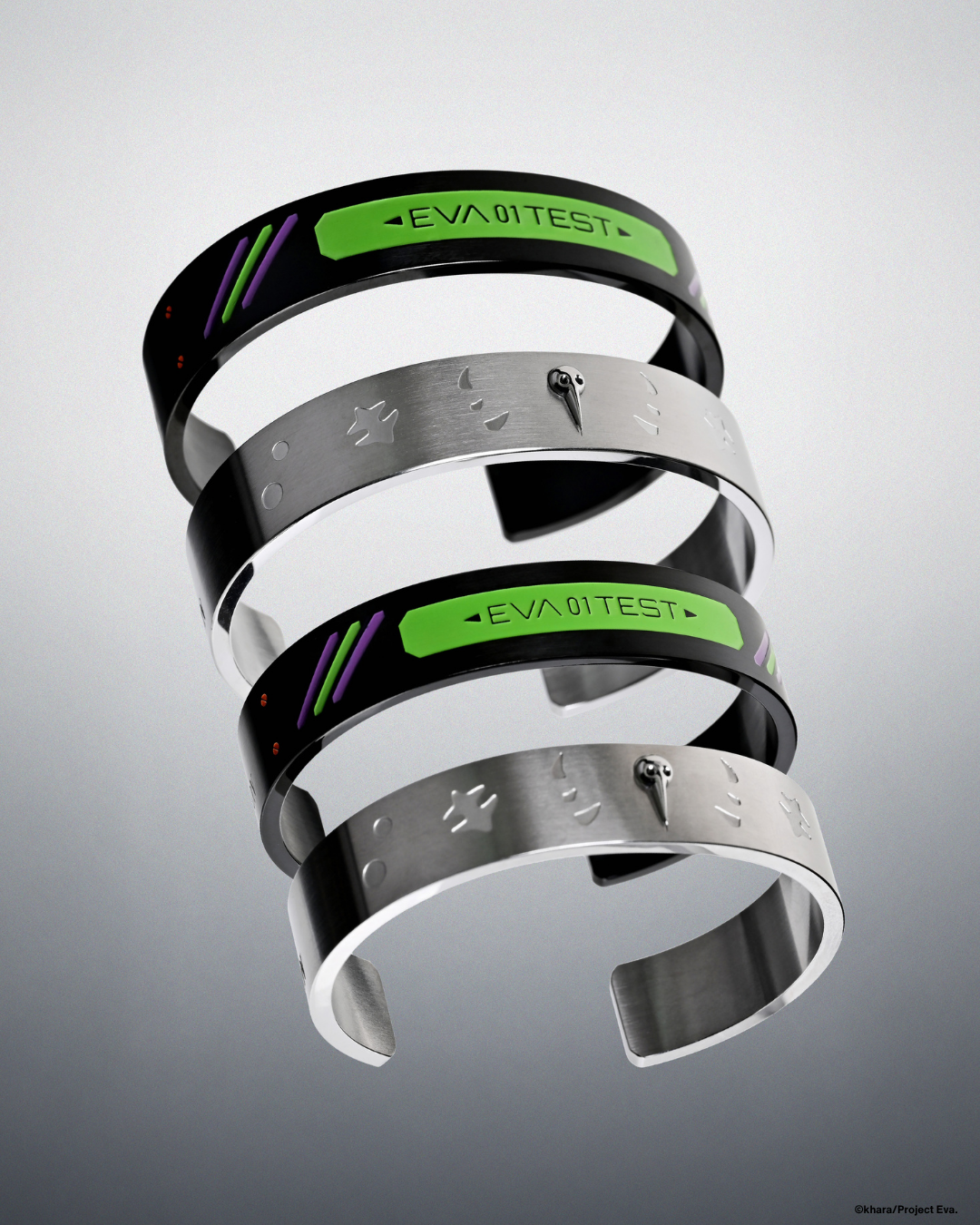 ANICORN x EVANGELION - THE NGE COLLECTION - The EVA-01 Cuff Bracelet