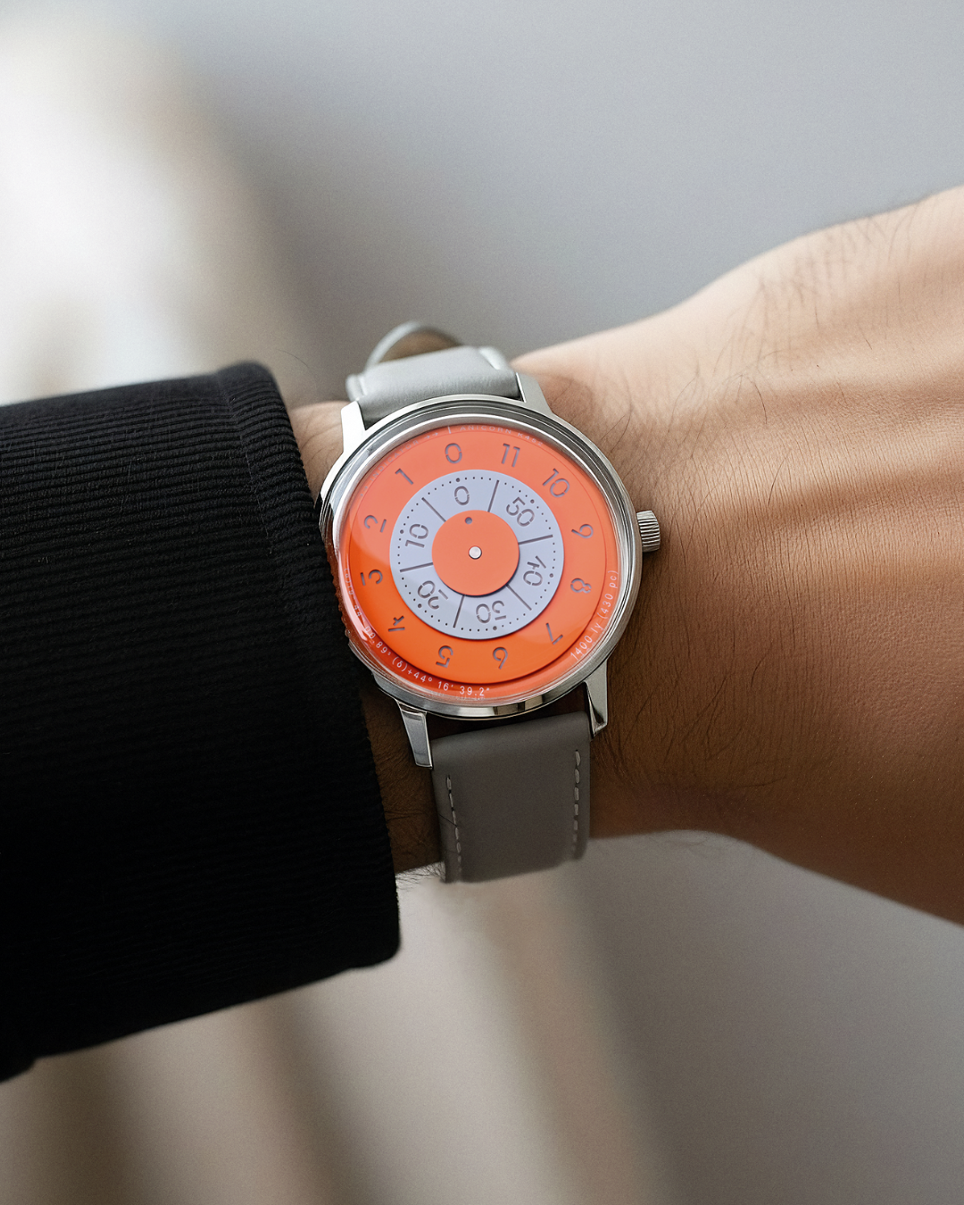 ANICORN Series K452 Space Automatic Watches - Helion — Phthalo Orange