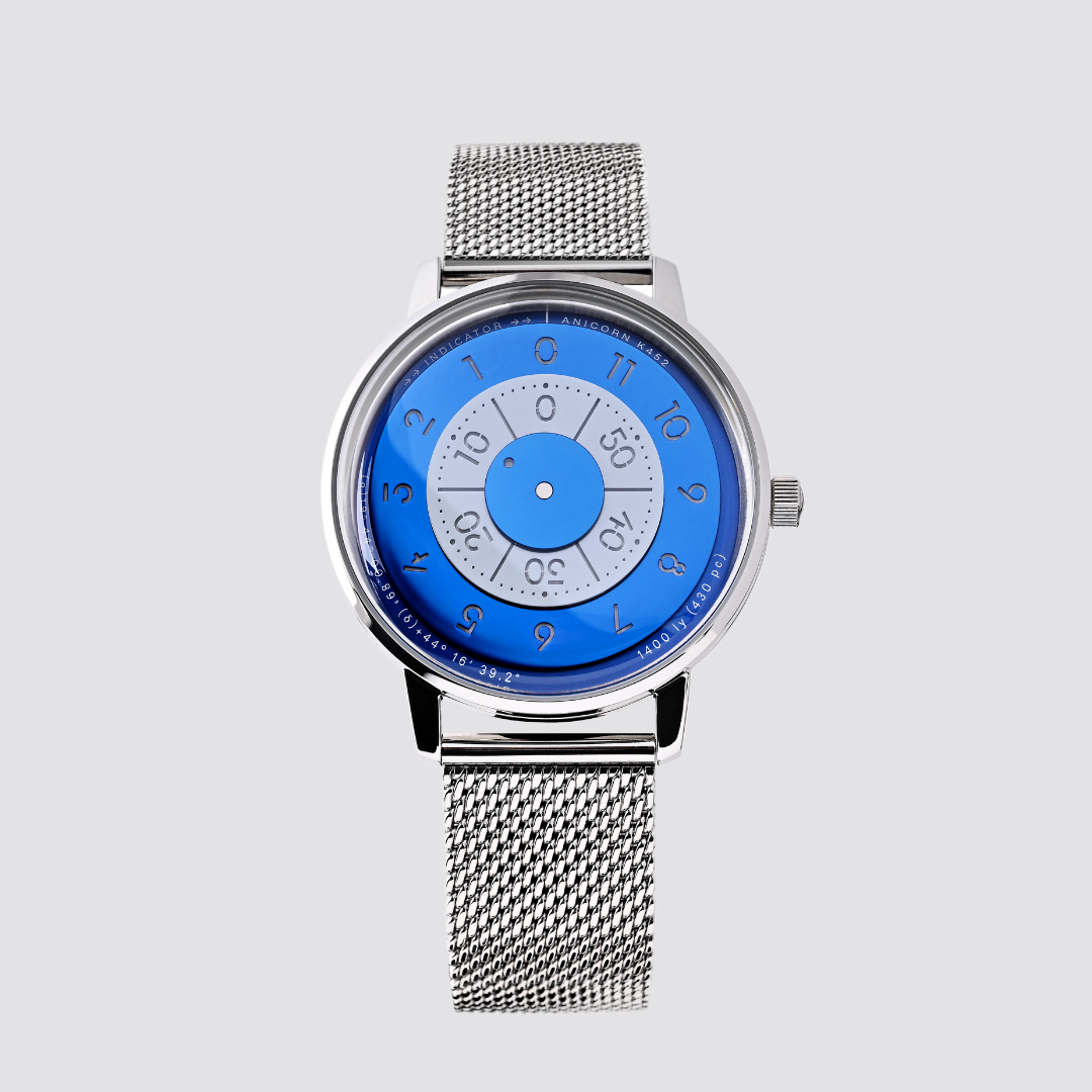 ANICORN Series K452 Space Automatic Watches - Azure — Phthalo Blue