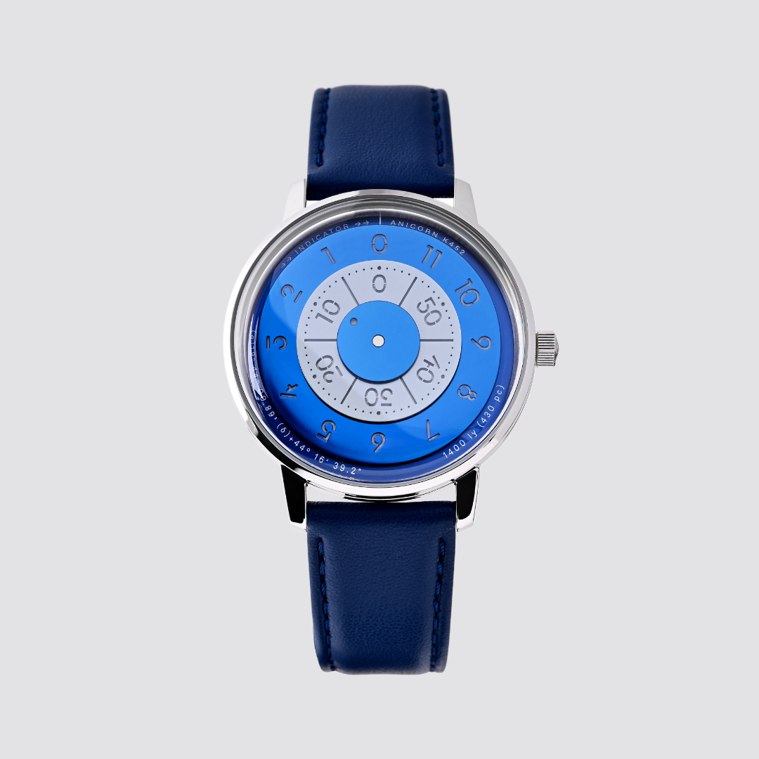 ANICORN Series K452 Space Automatic Watches - Azure — Phthalo Blue