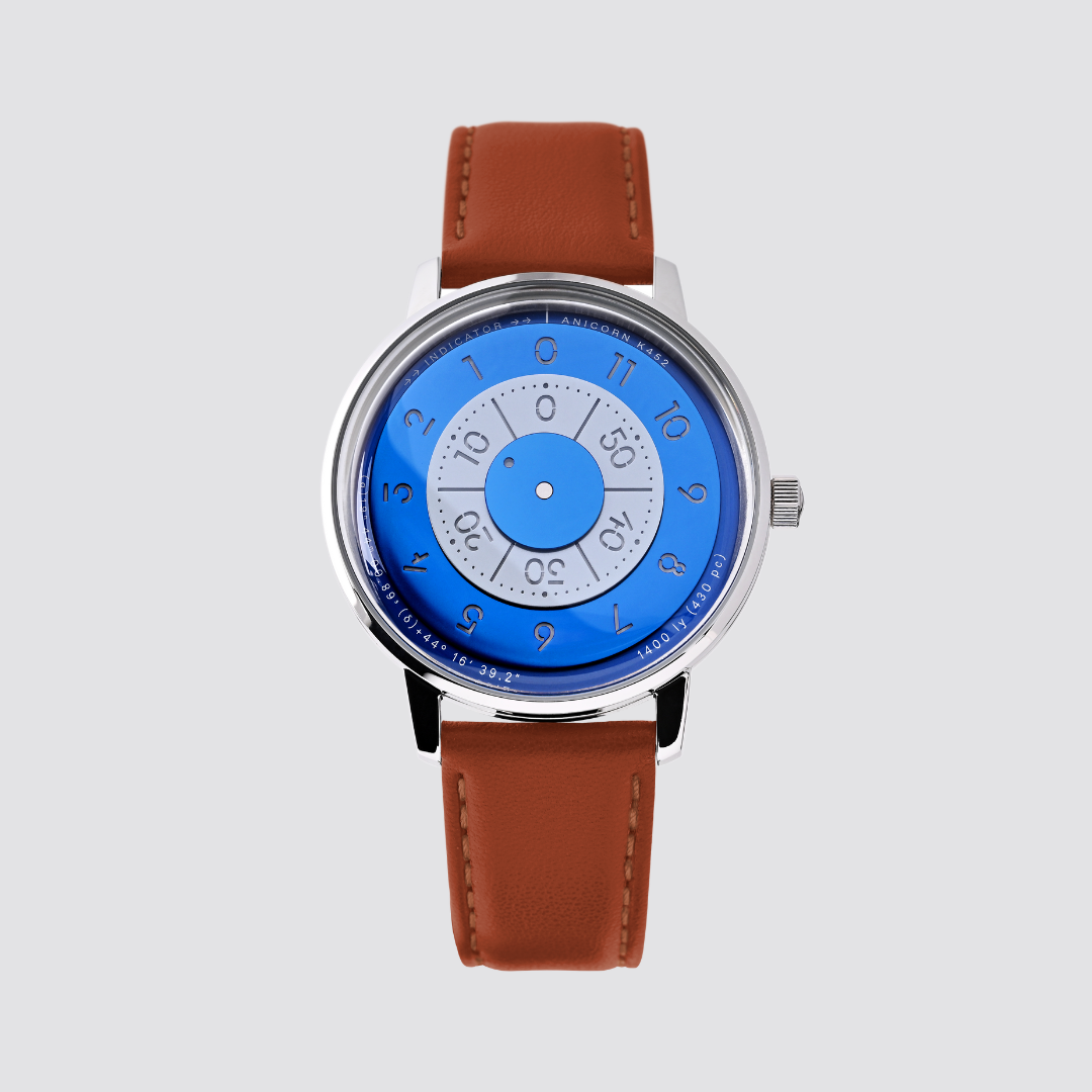 ANICORN Series K452 Space Automatic Watches - Azure — Phthalo Blue
