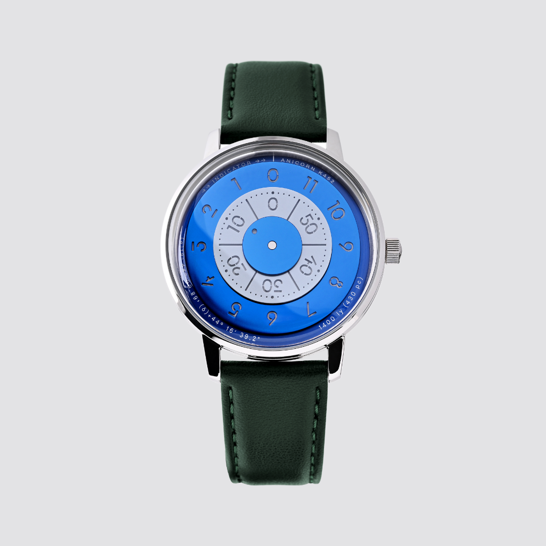 ANICORN Series K452 Space Automatic Watches - Azure — Phthalo Blue