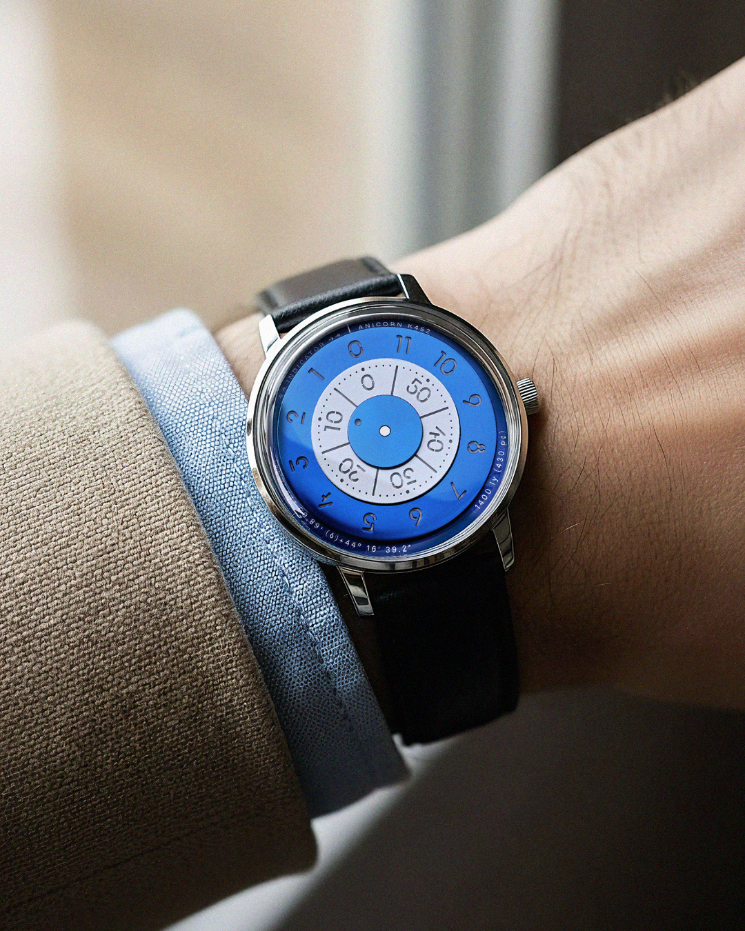 ANICORN Series K452 Space Automatic Watches - Azure — Phthalo Blue
