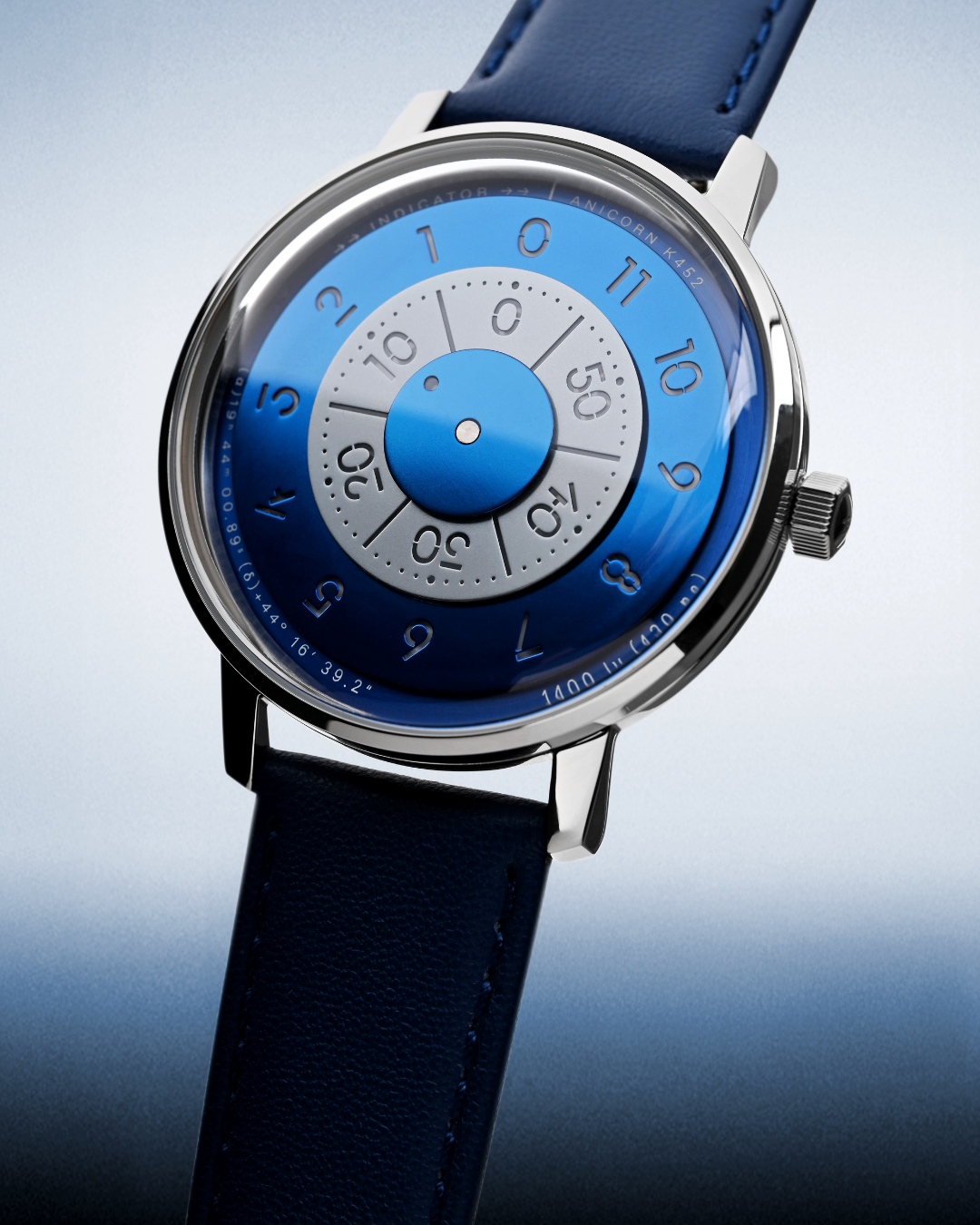 ANICORN Series K452 Space Automatic Watches - Azure — Phthalo Blue