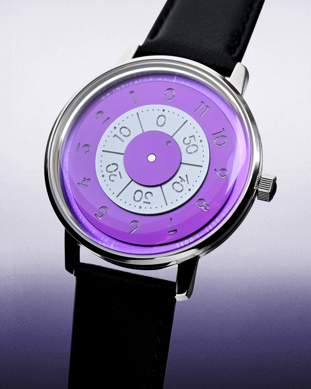 ANICORN Series K452 Space Automatic Watches - Umbra — Phthalo Purple