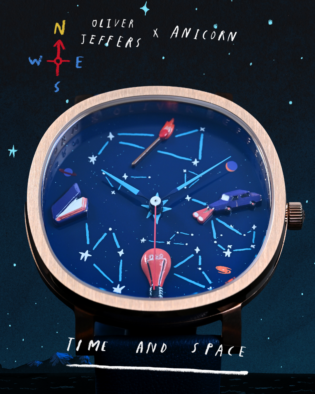 OLIVER JEFFERS x ANICORN – TIME AND SPACE Watch