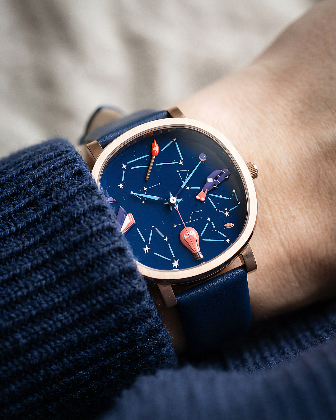 オルゴナイト ユニコーン サターン プラネット OLIVER JEFFERS x ANICORN – TIME AND SPACE Watch – Anicorn
