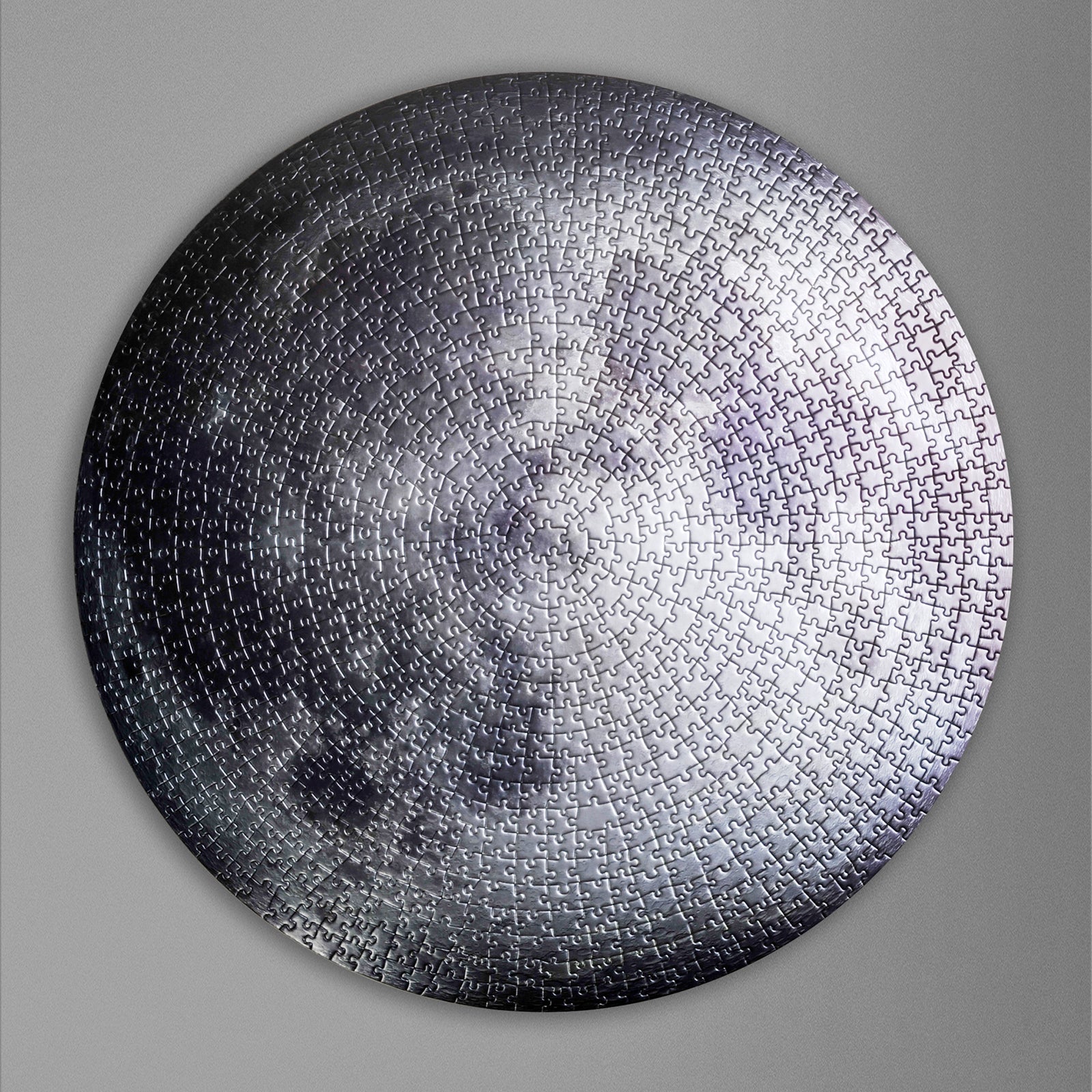 NASA themed - ANICORN - Metallic Silver Moon Puzzle