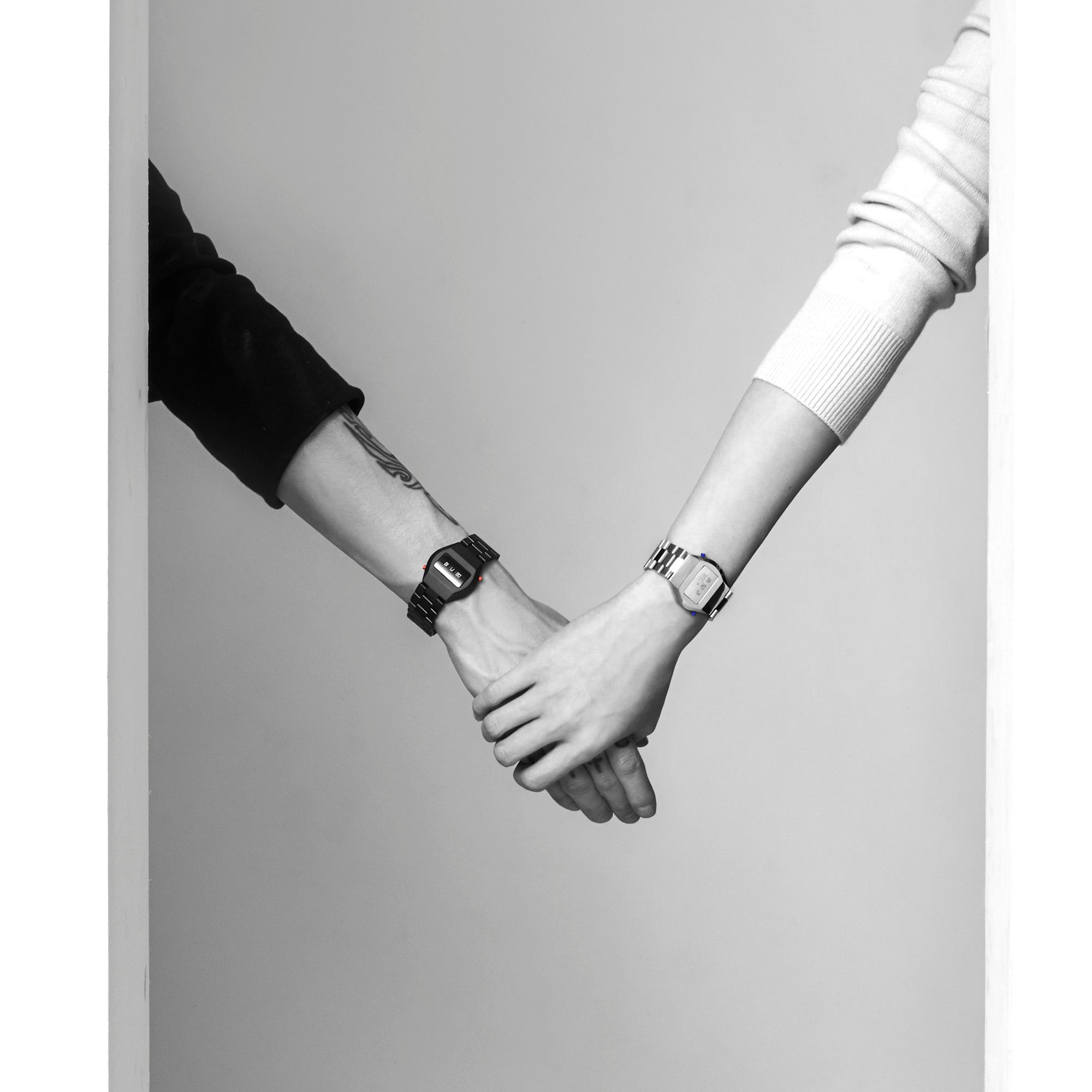 TIME:LESS:NESS - 1970 - The digital watch (Bracelet - Black), product photo