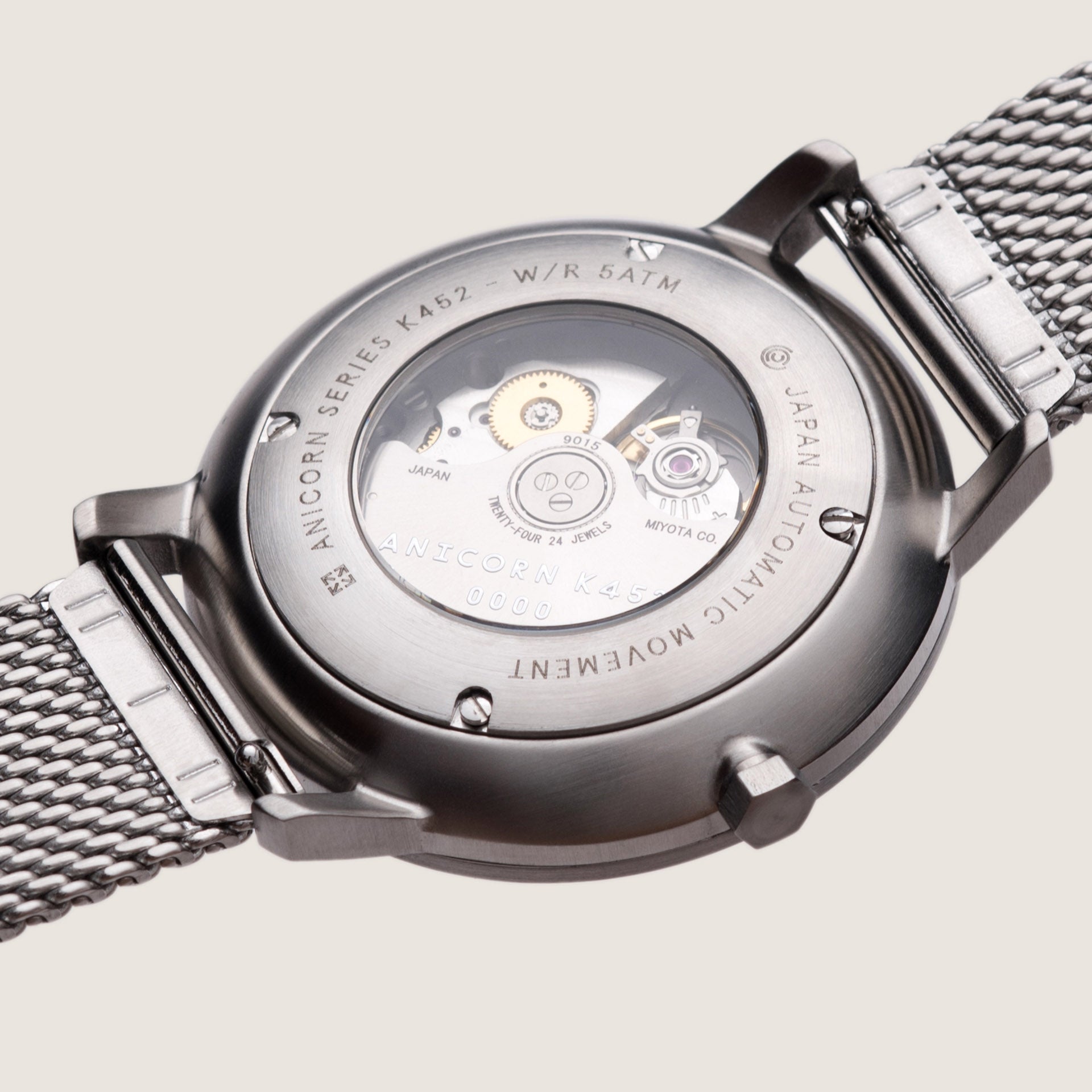 ANICORN Series K452 Space Automatic Watches - Luna, back case