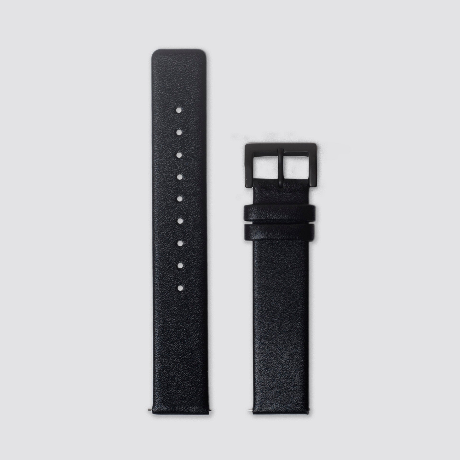 TTT - Straps - Black Leather/Black buckle