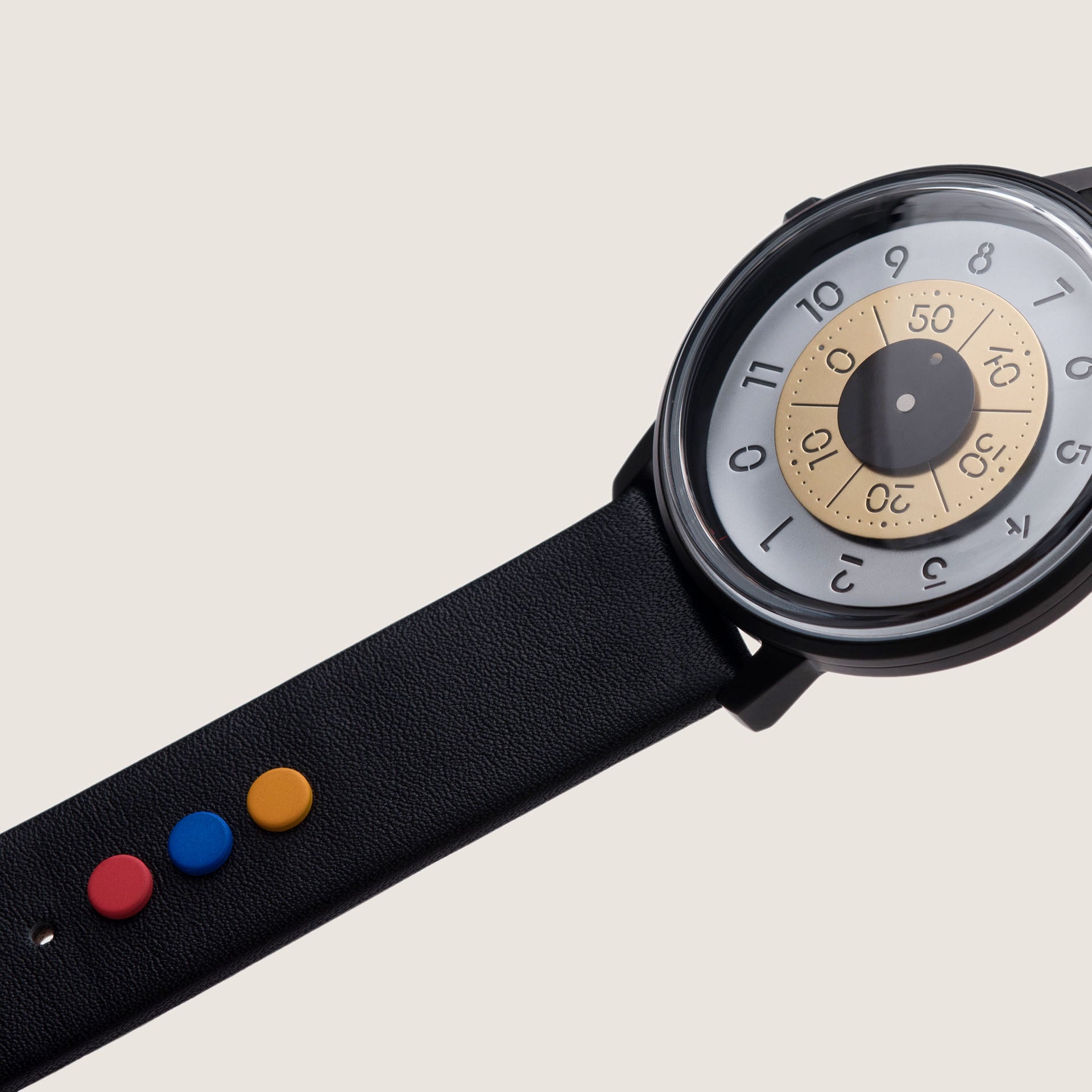 Anicorn - Leather strap with planet buttons