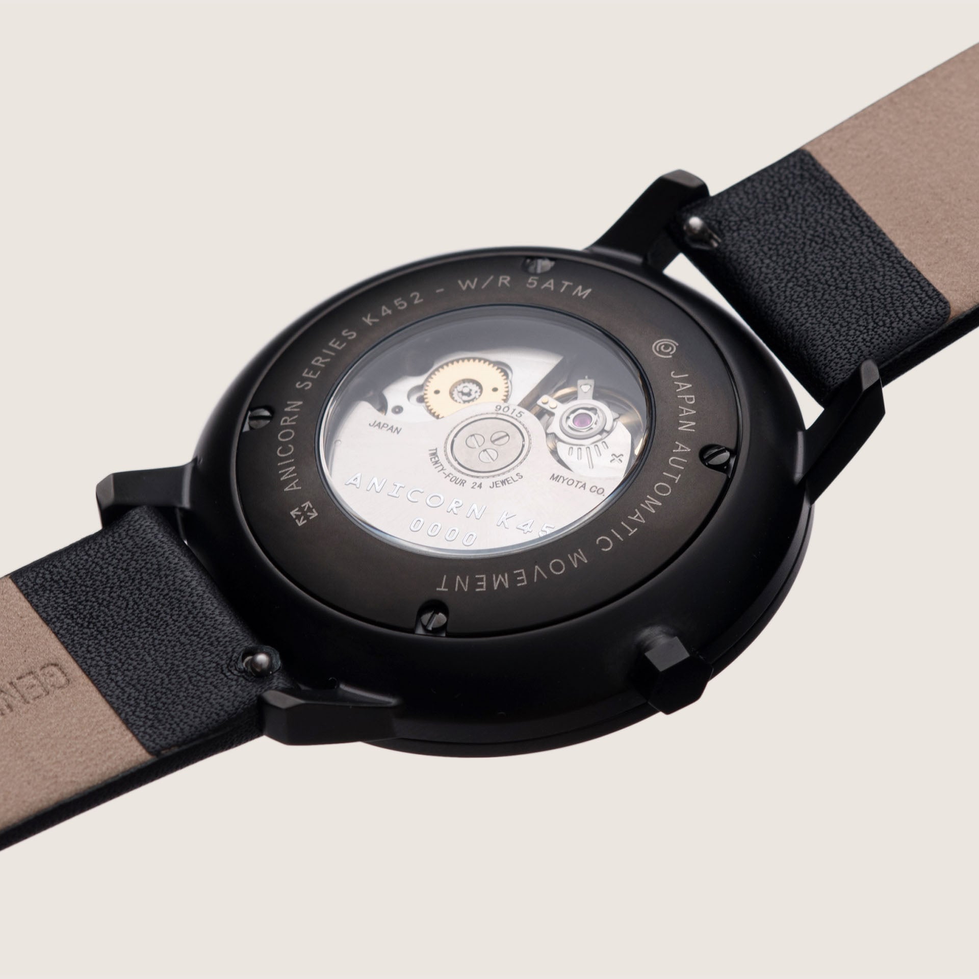 Anicorn - Leather strap with planet buttons