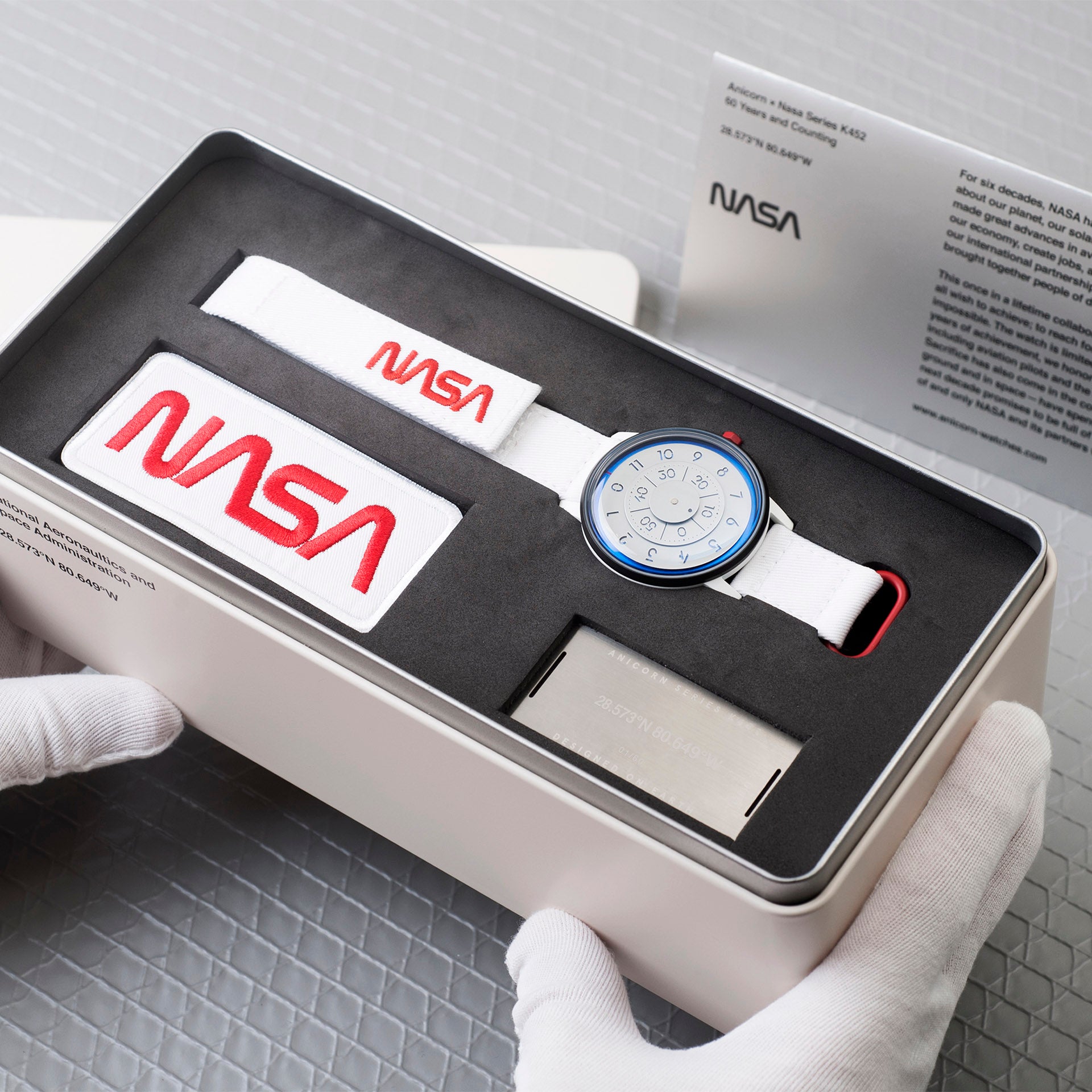 ★世界300本限定新品★ NASAコラボ anicorn 腕時計 自動巻き NASA Watch - ANICORN × NASA - 60th Anniversary Limited Edition