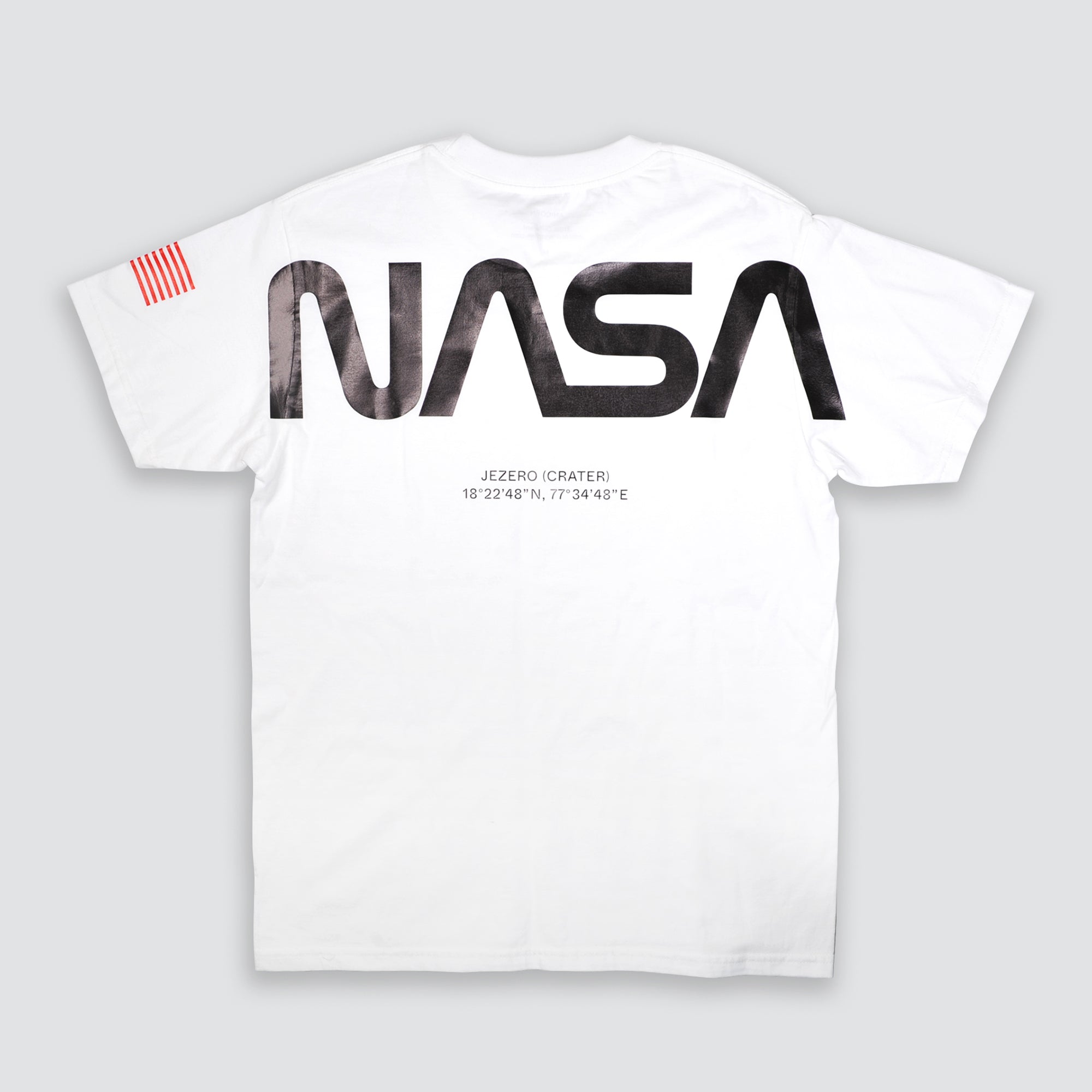 Limited MARS MISSION heavyweight T-shirt with extra large NASA logo print. The garment is knit from 100% American cotton (6oz) with premium comfort and better fit.