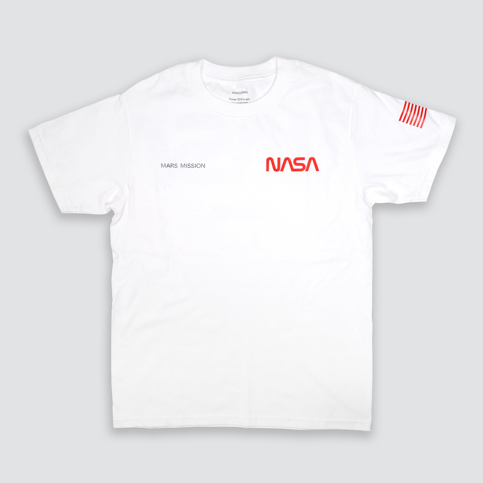 Limited MARS MISSION heavyweight T-shirt with extra large NASA logo print. The garment is knit from 100% American cotton (6oz) with premium comfort and better fit.