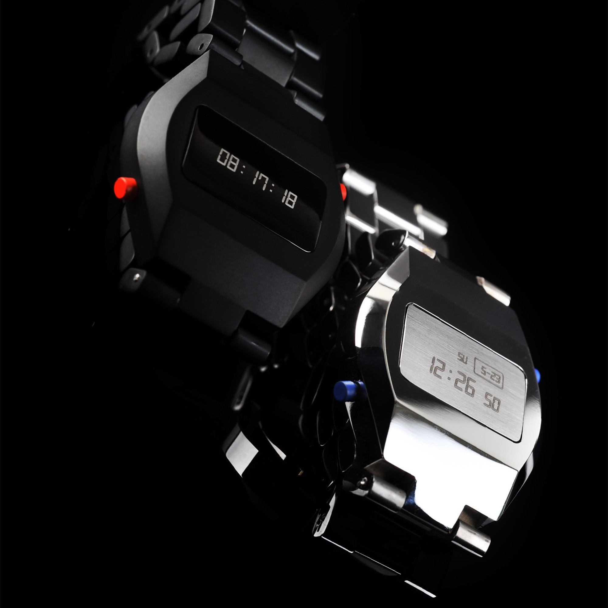 TIME:LESS:NESS - 1970 - The digital watch (Bracelet - Black)