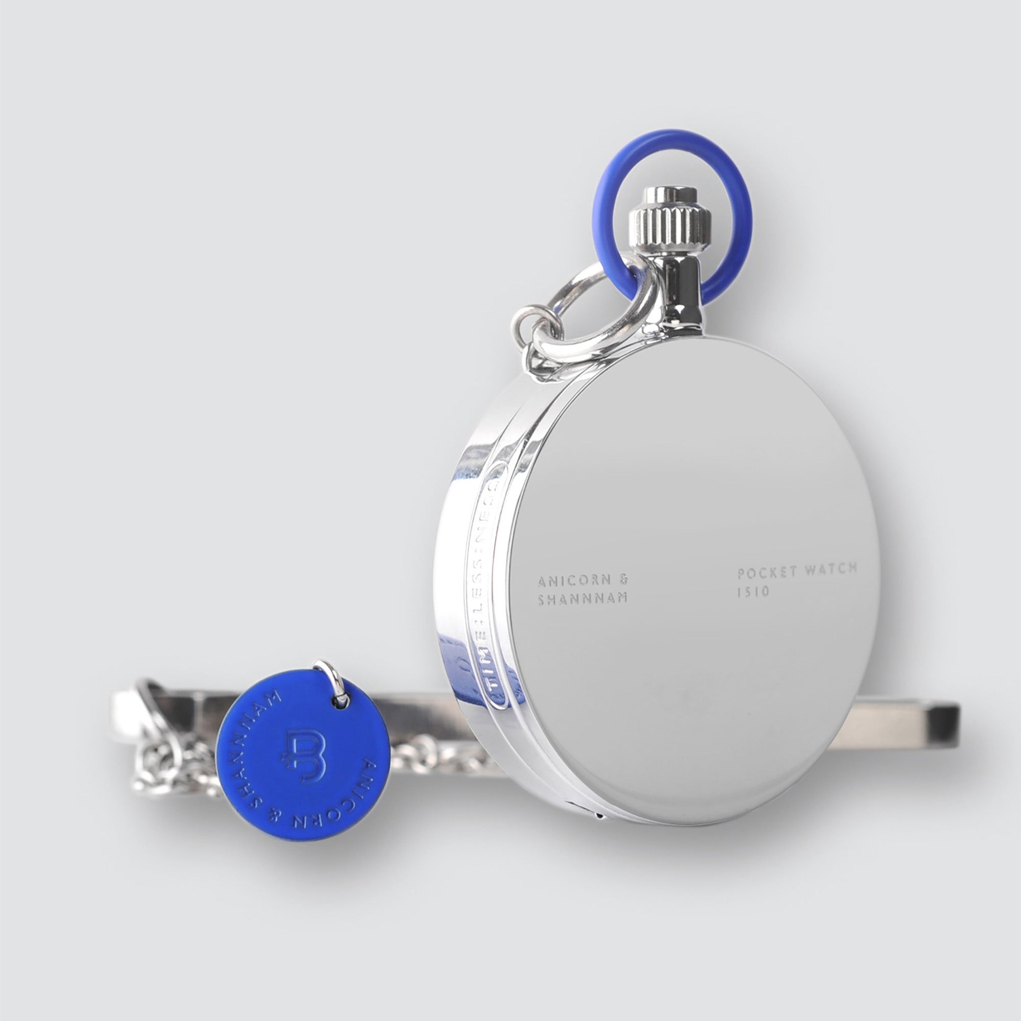 TIME:LESS:NESS - 1510 – The pocket watch (Pocket watch & necklace - Silver)
