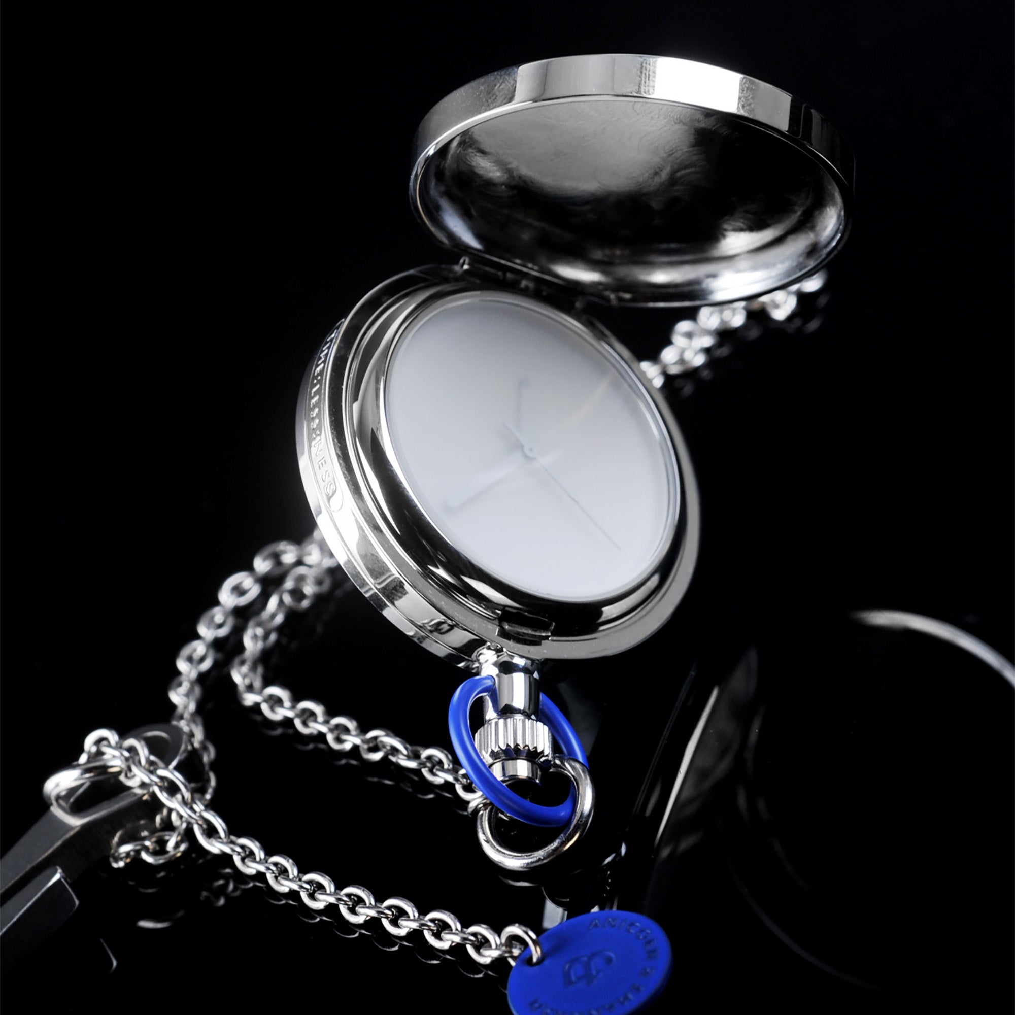 TIME:LESS:NESS - 1510 – The pocket watch (Pocket watch & necklace - Silver)