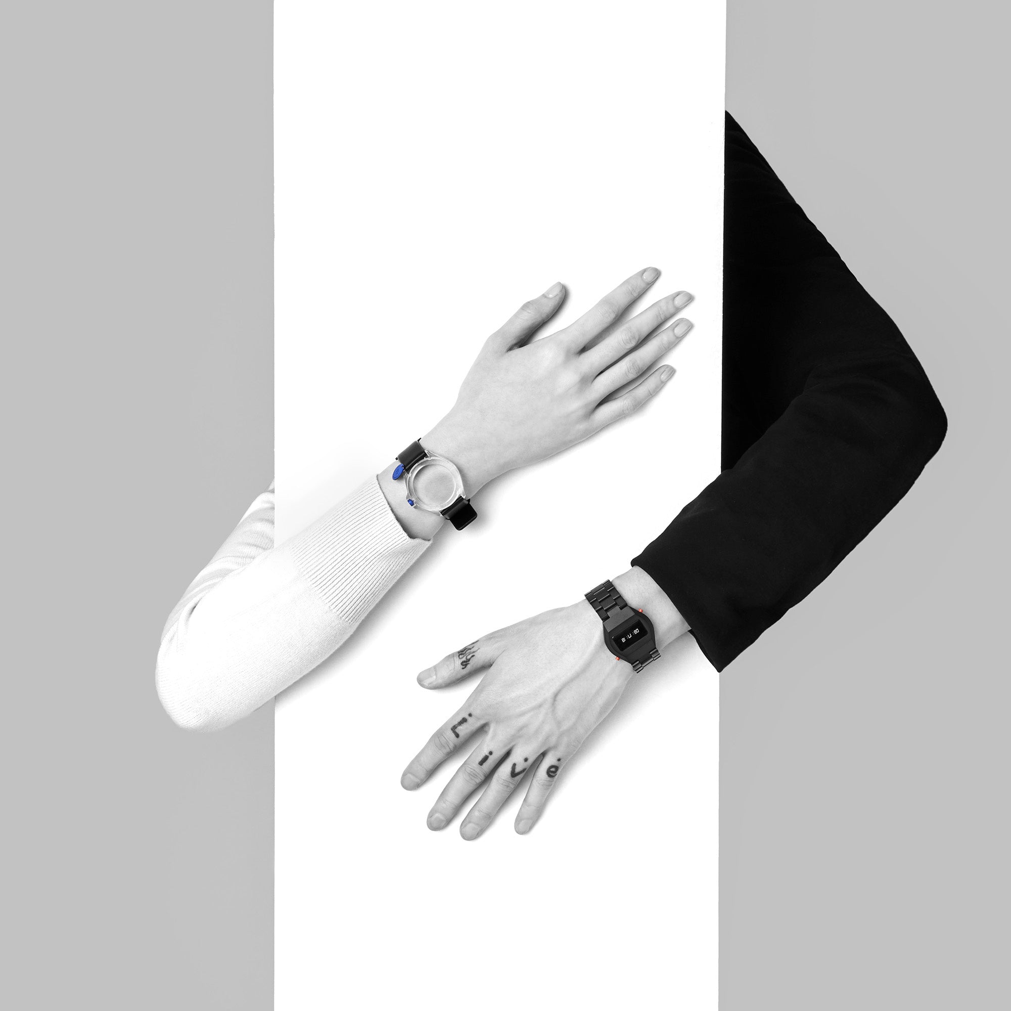 TIME:LESS:NESS - 1810 – The wristwatch (Bracelet - Transparent)